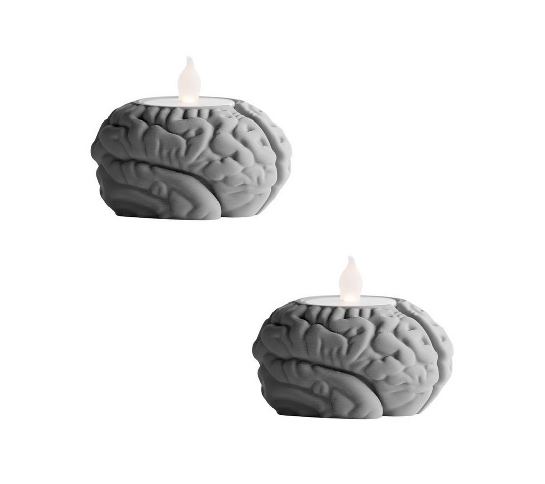 Shapes - Decorations Kerzenhalter Shapes – Decorations „Neuroglow“ Teelichthalter im Gehirn-Design (1er-Set, 2er-Set, 4er-Set, 2 St), Perfekt für Standard-Teelicht von Shapes - Decorations