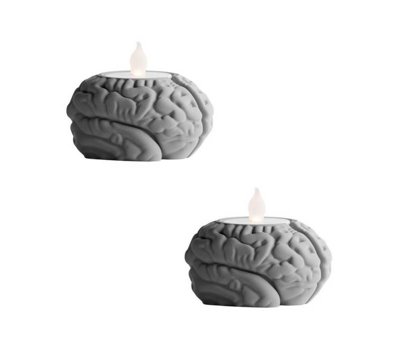 Shapes - Decorations Kerzenhalter Shapes – Decorations „Neuroglow“ Teelichthalter im Gehirn-Design (1er-Set, 2er-Set, 4er-Set, 2 St), Perfekt für Standard-Teelicht von Shapes - Decorations