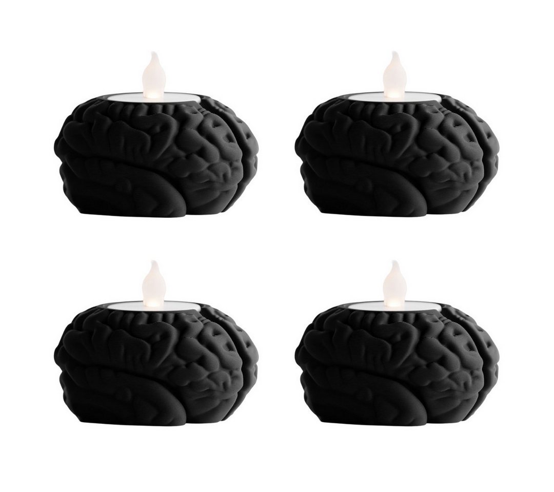 Shapes - Decorations Kerzenhalter Shapes – Decorations „Neuroglow“ Teelichthalter im Gehirn-Design (1er-Set, 2er-Set, 4er-Set, 4 St), Perfekt für Standard-Teelicht von Shapes - Decorations