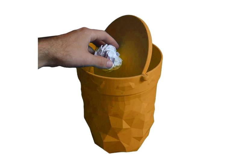 Shapes - Decorations Mülleimer Trash Can "Glitch" by Gazzaladra Design, 100% Recyceltes Material, Fassungsvermögen: S ~ 1,5L, M ~ 6,5L von Shapes - Decorations