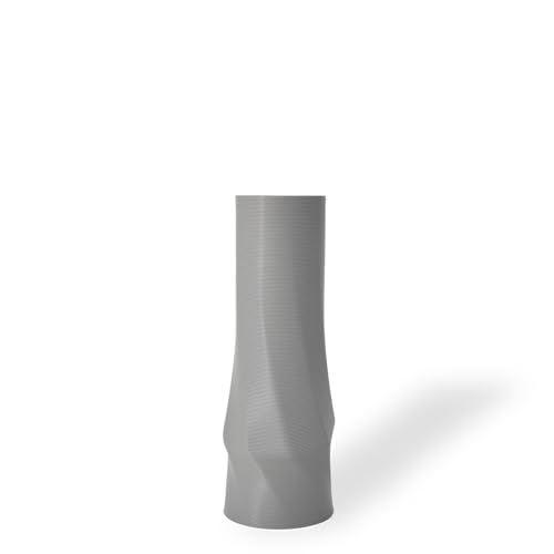 The vase - Circle (Basic) | 3D Vasen | viele Farben | 100% 3D-Druck | Trockenblumen | Pampasgras (Hellgrau) von Shapes - Decorations
