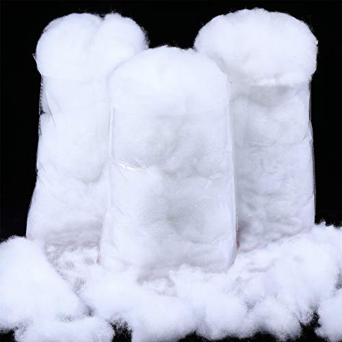Shappy Feiertag Kunstschnee Dekorationen Schneedecke für Weihnachten Weiche Flauschig Künstlicher Schnee Winter Künstliche Baumwolle Schneewatte für Urlaub unter dem Weihnachtsbaum Dorf Deko (300 g) von Shappy