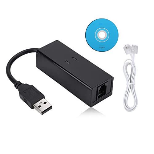 Datenmodem, USB 2.0 Externe Einwahl Sprachfax Datenmodem Fit 56K Download-Geschwindigkeiten Unterstützt Anrufer-ID für XP von Sharainn