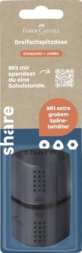 Share Dreifachspitzdose 4-0027 Schwarz Eckigdose Share Dreifachspitzdose 4-0027 Schwarz Eckigdose von Share
