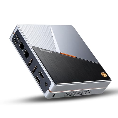 Sharevdi Mini PC, 12th In-tel N100 Prozessor (bis zu 3.4GHz) 4C/4T， Mini Desktop PC 8G DDR5 256GB SSD, Triple Display 4K UHD HD/Wi-Fi6/BT5.2/RJ45/WOL/Auto Power On (8G 256G) von Sharevdi