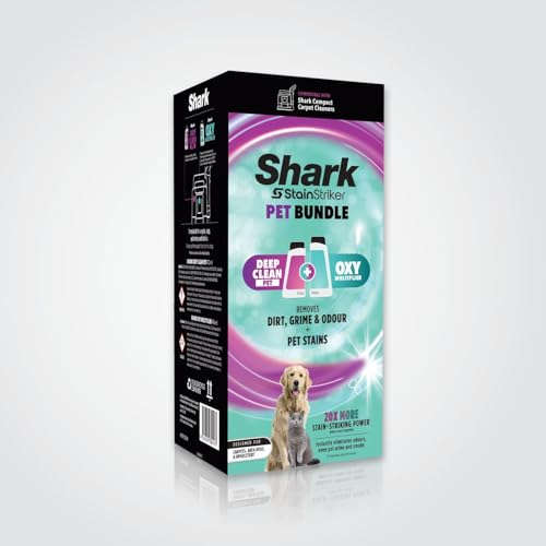 Shark 4970YY200UK StainStriker Formula Bundle 946 ml Oxy Multiplier Refill und 473 ml Deep Clean Pet Carpet Extractor Solution, 1,42 Liter Shark 4970YY200UK StainStriker Formula Bundle 946 ml Oxy Multiplier Refill und 473 ml Deep Clean Pet Carpet Extractor Solution, 1,42 Liter von Shark
