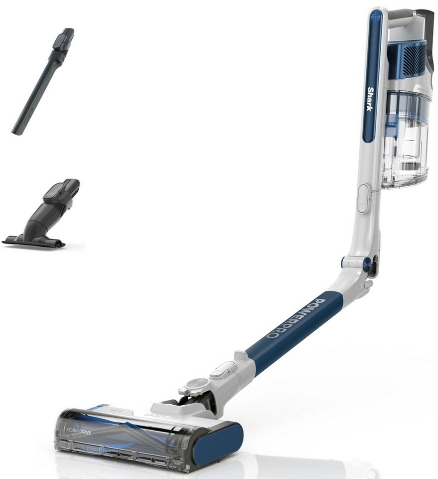 Shark Akku-Hand-und Stielstaubsauger Shark PowerPro Akku-Sauger mit Anti Hair Wrap & FloorDetect IZ380EU, 181 W von Shark