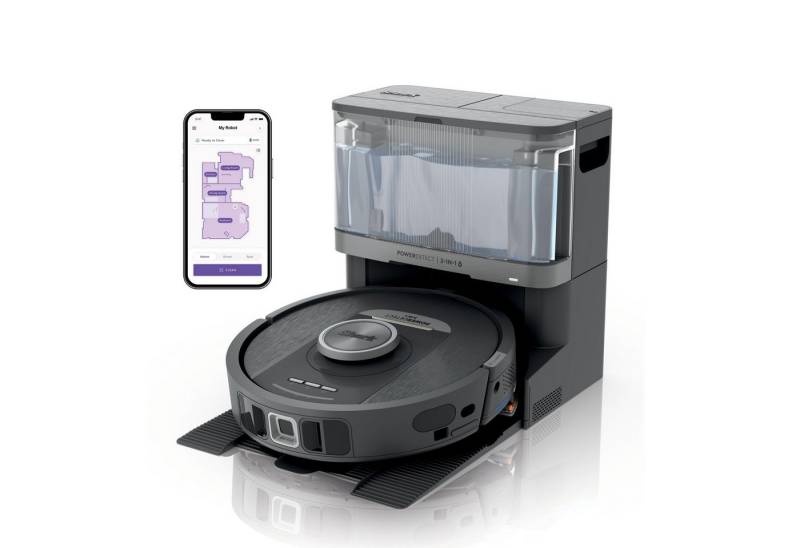 Shark Nass-Trocken-Saugroboter Saug- und Wischroboter 2-in-1 mit Selbstentleerung und von Shark