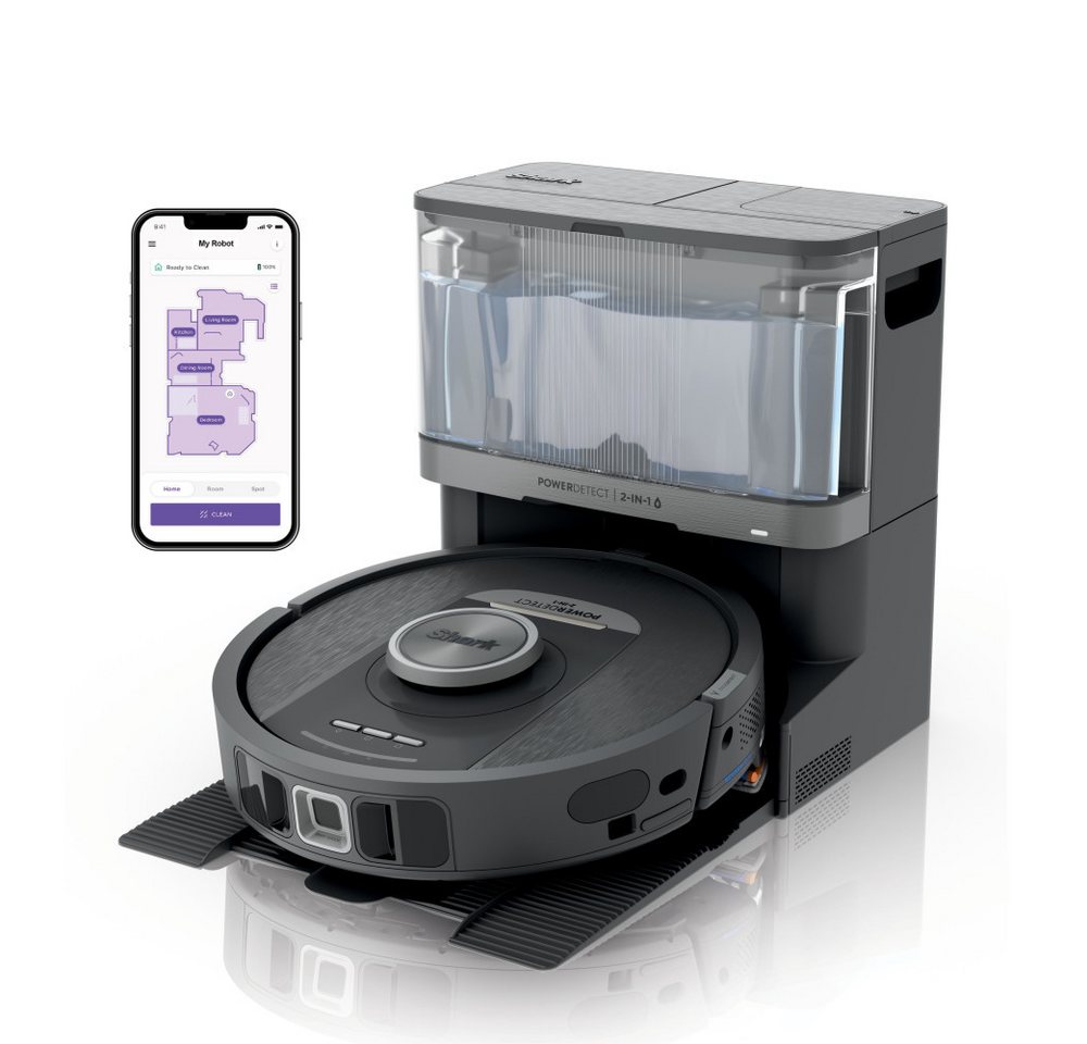 Shark Saugroboter RV2800YEEU PowerDetect NeverTouch 2-in-1 Saugroboter mit Wischfunktion von Shark