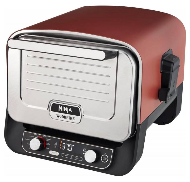 Shark Smoker Ninja OO101EU Ninja Woodfire - Outdoor Ofen - rot/edelstahl von Shark