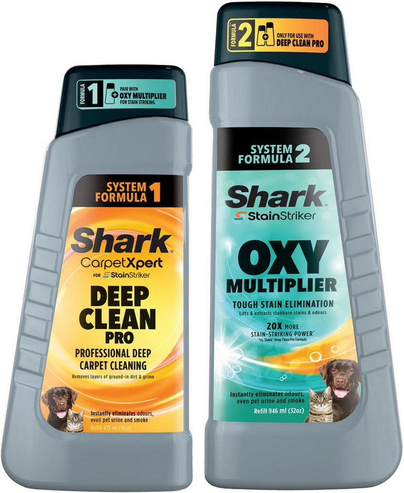 Shark StainStriker Reinigungsmittel-Set XSKBSBND200EUT Fleckentferner (2-St. Reinigungsmittel Set) von Shark