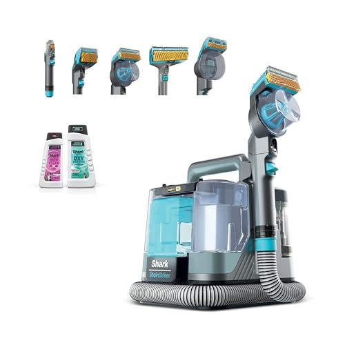 Shark StainStriker HairPro Pet Fleckenreiniger, 450 W Saugkraft, Anti-Clog-Tierhaarextraktor, entfernt hartnäckige Flecken & Gerüche, leicht & tragbar, inkl 4 Aufsätze und 2 Reinigungsmittel PX250EUCP Shark StainStriker HairPro Pet Fleckenreiniger, 450 W Saugkraft, Anti-Clog-Tierhaarextraktor, entfernt hartnäckige Flecken & Gerüche, leicht & tragbar, inkl 4 Aufsätze und 2 Reinigungsmittel PX250EUCP von Shark