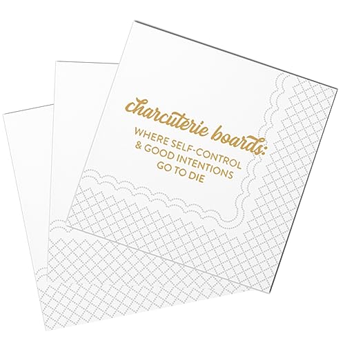 SharkBliss Lustige Cocktail-Servietten, 50er Packung Charcuterie Boards: Where Self-Control and Good Intentions Go to Die Lustige Papiervorspeisen-Servietten für Partys 2-lagig, 12x12 cm SharkBliss Lustige Cocktail-Servietten, 50er Packung Charcuterie Boards: Where Self-Control and Good Intentions Go to Die Lustige Papiervorspeisen-Servietten für Partys 2-lagig, 12x12 cm von SharkBliss