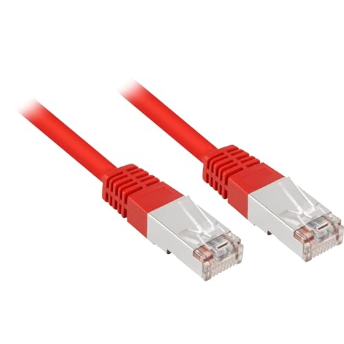 Sharkoon 4044951014460 Netzwerkkabel 10 m Cat5e SF/UTP (S-FTP) rot - Netzwerkkabel (10 m, Cat5e, SF/UTP (S-FTP), RJ-45, RJ-45, rot) von Sharkoon