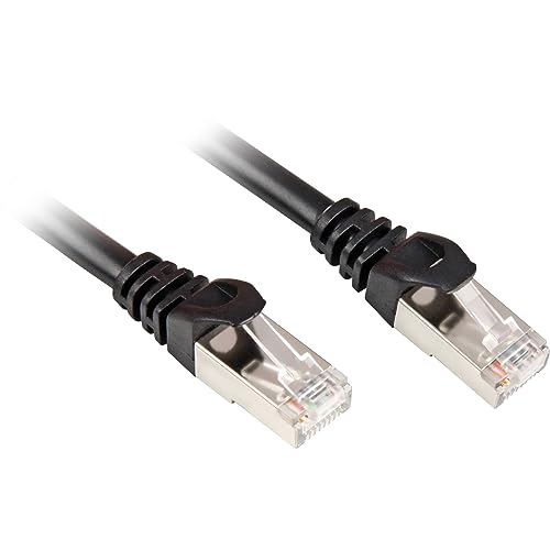 Sharkoon 4044951015009. 3 m CAT6 S/FTP (S-STP) schwarz Kabel Netzwerkkabel von Sharkoon