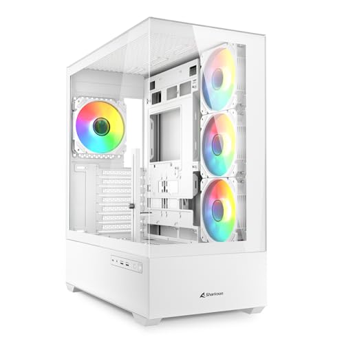 Sharkoon AK6 RGB PC Gehäuse, ATX, Weiß Sharkoon AK6 RGB PC Gehäuse, ATX, Weiß von Sharkoon