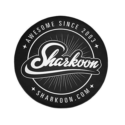 Sharkoon Floor Mat, Bodenschutzmatte für Gaming Stühle, Schwarz/Weiß, Rund von Sharkoon