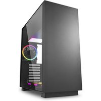 Sharkoon PC Gehäuse PURE STEEL Black RGB ATX schwarz von Sharkoon
