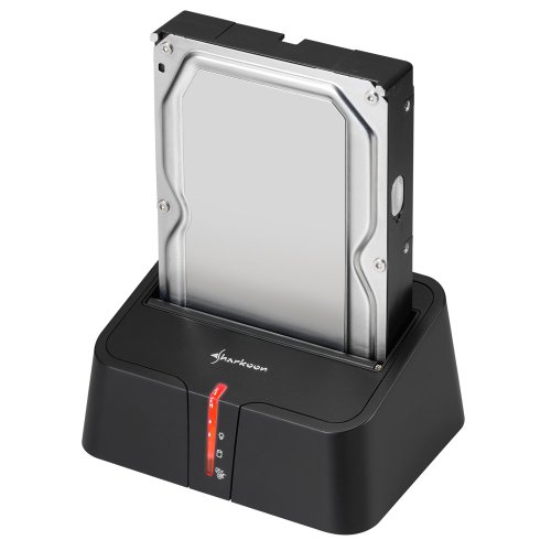 Sharkoon SATA QuickPort XT - HDD Dockingstation für SATA Festplatten, USB 2.0 und eSATA von Sharkoon