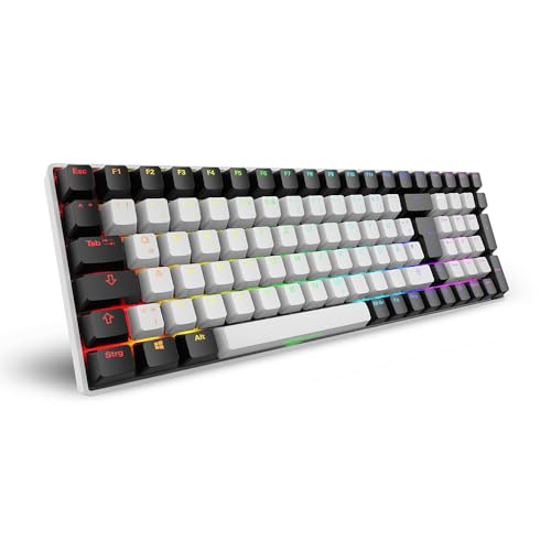 Sharkoon SGK50 S2 Weiß, RGB, Gateron Rot von Sharkoon