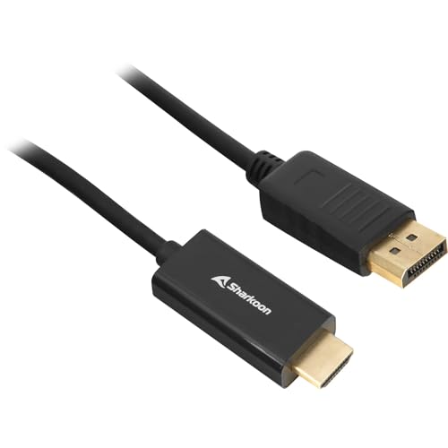 SHARKOON SHA Displayport 1.2 to HDMI 4K bk 1,0m Active 4Kx2K 60hz von Sharkoon