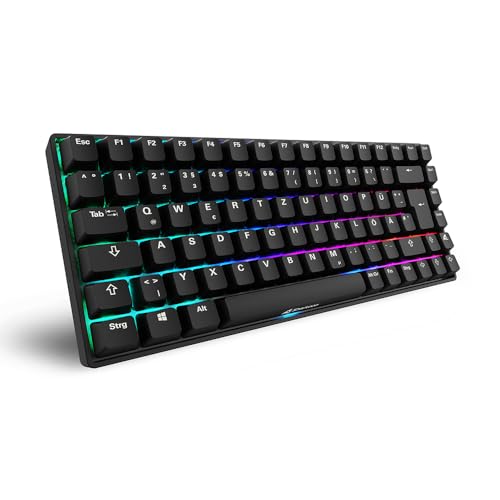 Sharkoon Skiller SGK50 S3 PBT Schwarz, RGB Gaming Keyboard, Gateron G PRO 3.0 Yellow, 75% Layout Sharkoon Skiller SGK50 S3 PBT Schwarz, RGB Gaming Keyboard, Gateron G PRO 3.0 Yellow, 75% Layout von Sharkoon