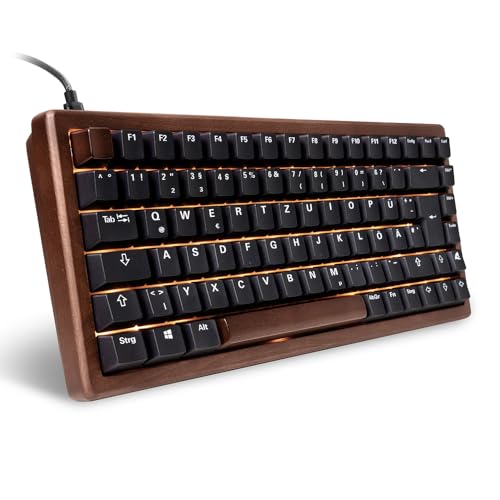 Sharkoon Skiller SGk50 S3 Wood, PBT, RGB Gaming Keyboard, 75% DE-Layout von Sharkoon
