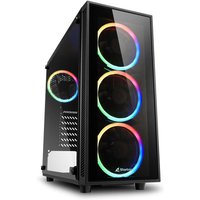 Sharkoon PC Gehäuse TG4 RGB ATX schwarz von Sharkoon