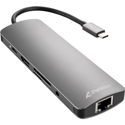 Sharkoon USB 3.0 Type C Combo Adapter Dark Grey von Sharkoon