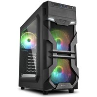 Sharkoon PC Gehäuse VG7-W RGB ATX schwarz von Sharkoon