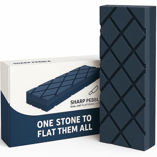 Sharp Pebble Großer Abflachstein, doppelte Körnung, grob/feine Schleifsteine, Abflacher, Diamantrillen, Schleifstein, Fixierer, zum Ausgleichen aller Schleifsteine und Wassersteine von Sharp Pebble