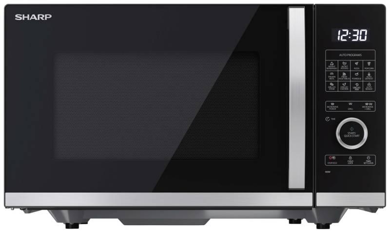 B-Ware Sharp Yc Qg254 Ae B Mikrowelle Silber Solo 230 V 900 W Bx Hx T 490x288x411 Mm von Sharp