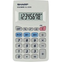 SHARP EL-233S Taschenrechner weiß von Sharp