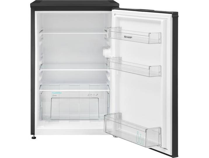 SHARP Table Top Kühlschrank SJ-UD135T2 , D (A-G), silber (schwarz), Rechtsanschlag, Kühlschränke von Sharp
