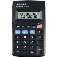 EL-233S Taschenrechner Tasche Einfacher Taschenrechner Schwarz - Sharp von Sharp