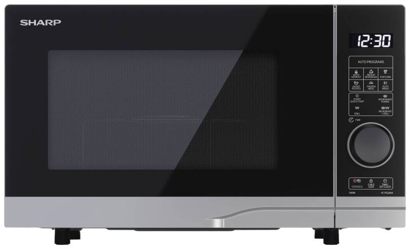 Sharp Mikrowelle Kochgerät Silber Yc Pg204 Ae S 20 L 700 W 10 Stufen Grill 900 W B-Ware von Sharp