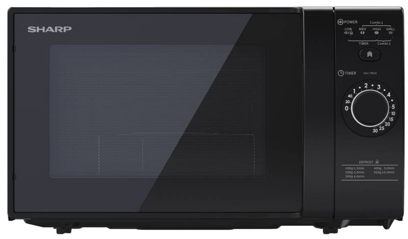 Sharp Mikrowelle Ofen Mikrowellengerät Küchengerät 20 L 800 W Yc Gg02 E B Schwarz  B-Ware von Sharp