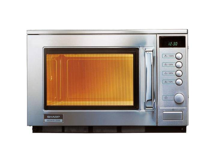 Sharp Shar Mikrowelle R22AM 1500W sr, Mikrowelle, Silber von Sharp