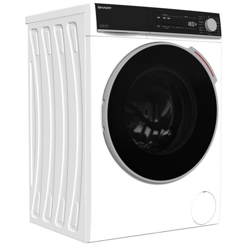 Sharp Waschmaschine 7kg 1400 U/Min Inverter Motor AquaStop Dampffunktion 15 Programme ES-NFB714CWA-DE von Sharp
