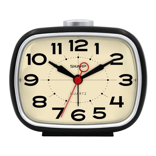 Sharp Wecker, Retro-Analog, einfache batteriebetriebene Uhr Sharp Wecker, Retro-Analog, einfache batteriebetriebene Uhr von Sharp