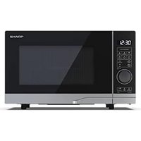 Sharp - YC-PG204AE-S --Mikrowellenherd mitGrill (700 w, 20 l, 10 Leistungsstufen, Eco-Funktion, Auftauen, Kindersicherung), silber und schwarz von Sharp