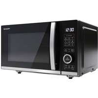 Sharp YC-QG204AE-B Mikrowelle Schwarz 800W Grillfunktion, mit Display von Sharp