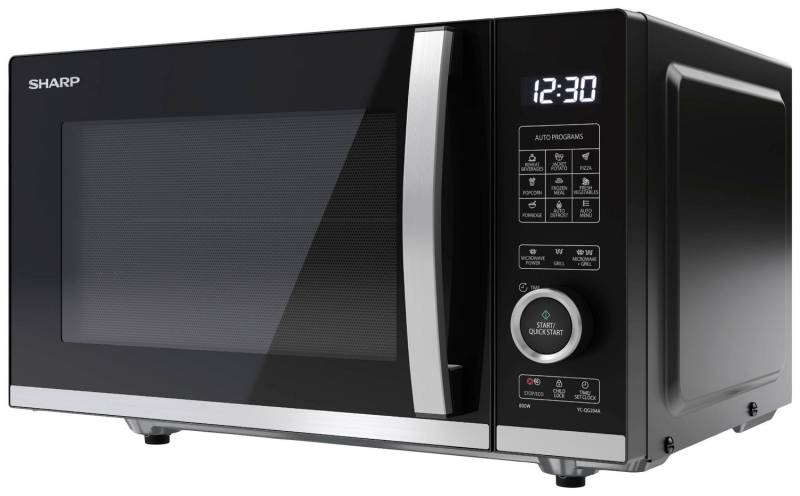 Sharp Yc Qg204 Ae B Mikrowelle Schwarz 800 W Grillfunktion Grill Siehe Text B-Ware von Sharp
