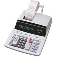 Tischrechner CS-2635RH-GYSE 12Zeichen druckend Netz/Batterie ws - Sharp von Sharp