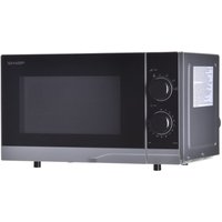 Sharp - YC-PS201AE-S - Mikrowelle (700 w, 20 l, 6 Leistungsstufen de, Auftaufunktion de, einfache Reinigung), Farbe silber und schwarz Sharp - YC-PS201AE-S - Mikrowelle (700 w, 20 l, 6 Leistungsstufen de, Auftaufunktion de, einfache Reinigung), Farbe silber und schwarz von Sharp