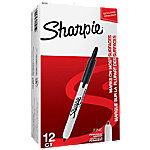 Sharpie S0810840 Rundspitze Permanentmarker Fein Rundspitze 1,0 mm Schwarz 12 Stück von Sharpie