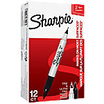 Sharpie Twin Tip Rundspitze Permanentmarker Fein Rundspitze 0,5 - 1 mm Schwarz 12 Stück von Sharpie