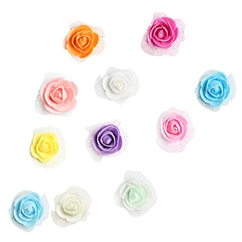 Sharplace 100pcs Foamrosen Schaumrosen Schaumköpfe Kunstrosen Rosenkopf, Bunt, 3.5cm von Sharplace