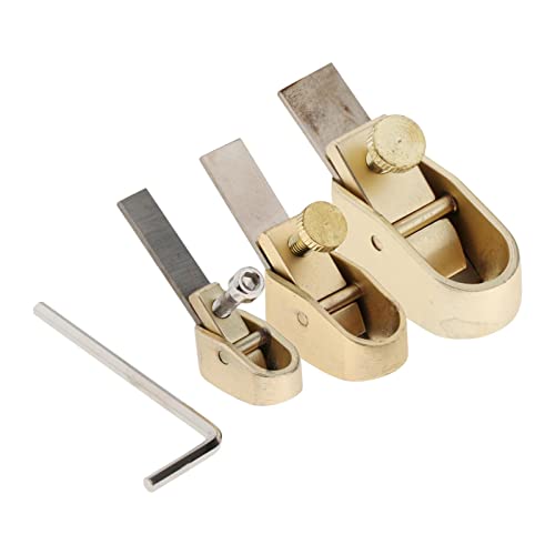 3x Messinghobel Geigenbau Geigenbauwerkzeug Holzbearbeitung Daumenhobel Instrument 3x Messinghobel Geigenbau Geigenbauwerkzeug Holzbearbeitung Daumenhobel Instrument von Sharplace