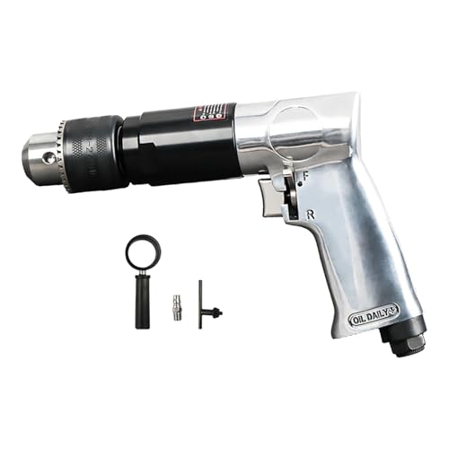 Sharplace 1/2 Zoll Mini-Luftbohrmaschine, umkehrbar, mit Anschlussbohrwerkzeug, Spannfutter, Luftbohrmaschine für Wartungsmaschinen, Produktionsmöbel Sharplace 1/2 Zoll Mini-Luftbohrmaschine, umkehrbar, mit Anschlussbohrwerkzeug, Spannfutter, Luftbohrmaschine für Wartungsmaschinen, Produktionsmöbel von Sharplace